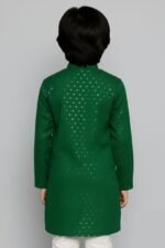Premium Impoted Cotton Lucknowi Chikankari Kurta for Kids | Baby Boy Pure Cotton Chikankari Kurta Set | Wedding Kurta for Boys - Image 2